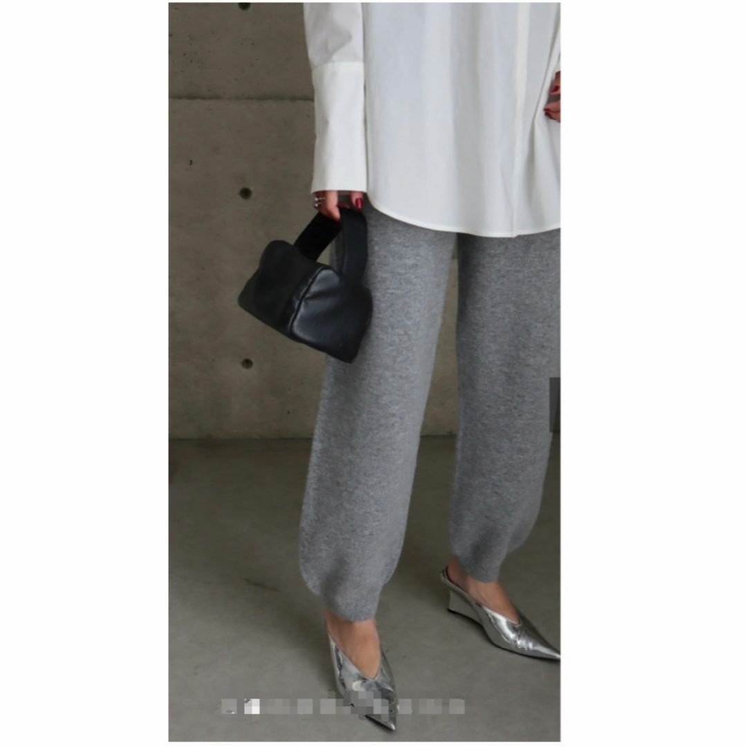 最終　eLLa knit cocoon pants 　ニット　コクーン　パンツ レディースのパンツ(その他)の商品写真