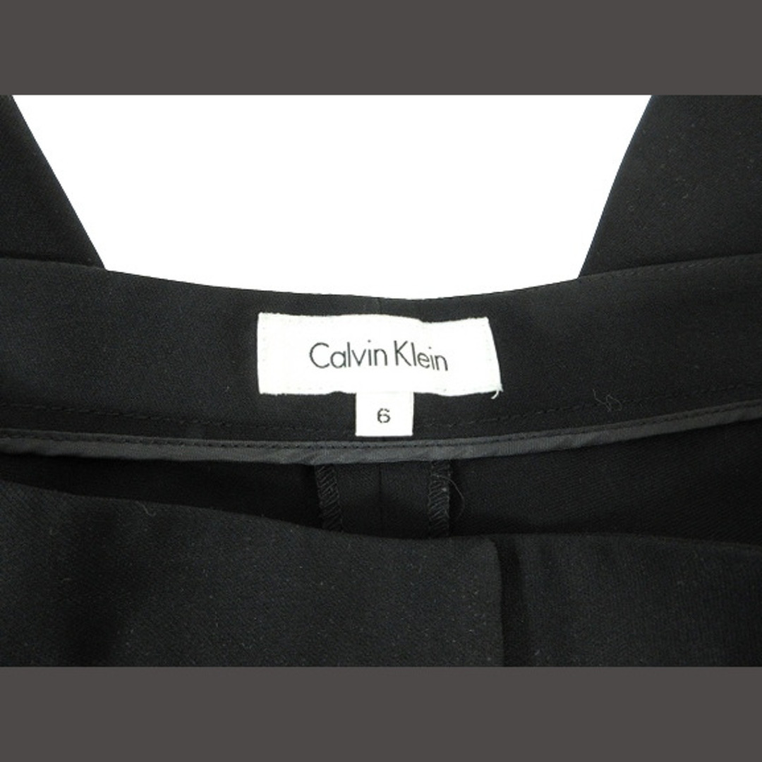 Calvin Klein(カルバンクライン)のCALVIN KLEIN パンツ スラックス ロング丈 無地 シンプル 黒 6 レディースのパンツ(その他)の商品写真