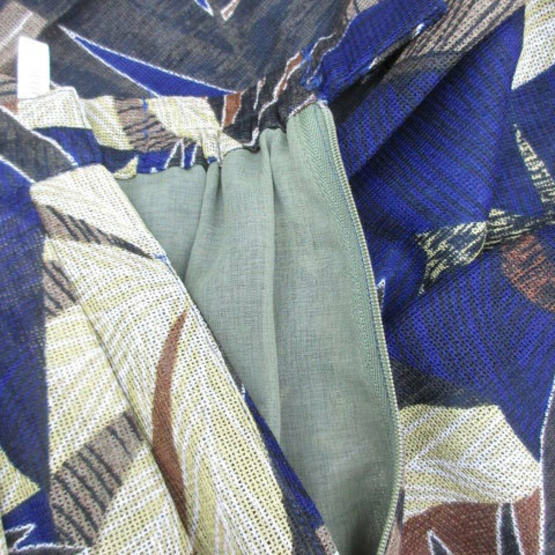 CORDIER(コルディア)のコルディア フレアスカート ロング丈 ボタニカル柄 ネイビー 紺 ■MO レディースのスカート(ロングスカート)の商品写真