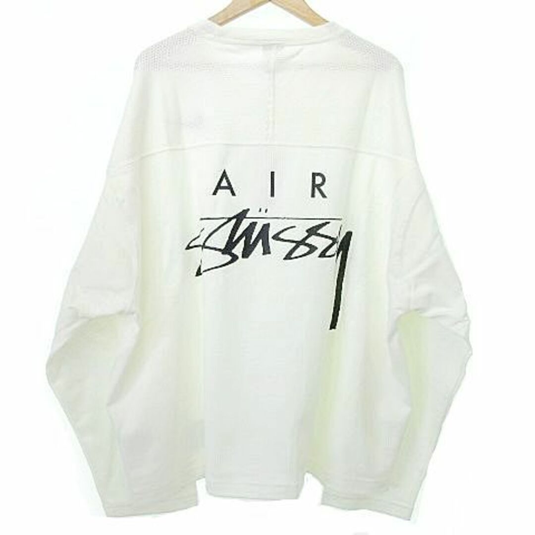 未使用 NIKE × STUSSY Tシャツ メッシュ ジャージー XL 白なし生地の厚さ