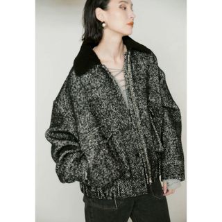 トゥデイフル(TODAYFUL)のSOLOV / TWEED FLIGHT JACKET (size1)完売‼️(ブルゾン)