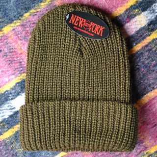 ニューヨークハット(NEW YORK HAT)のニューヨークハット NEWYORKHAT 米国製ニットキャップ【オリーブ】(ニット帽/ビーニー)