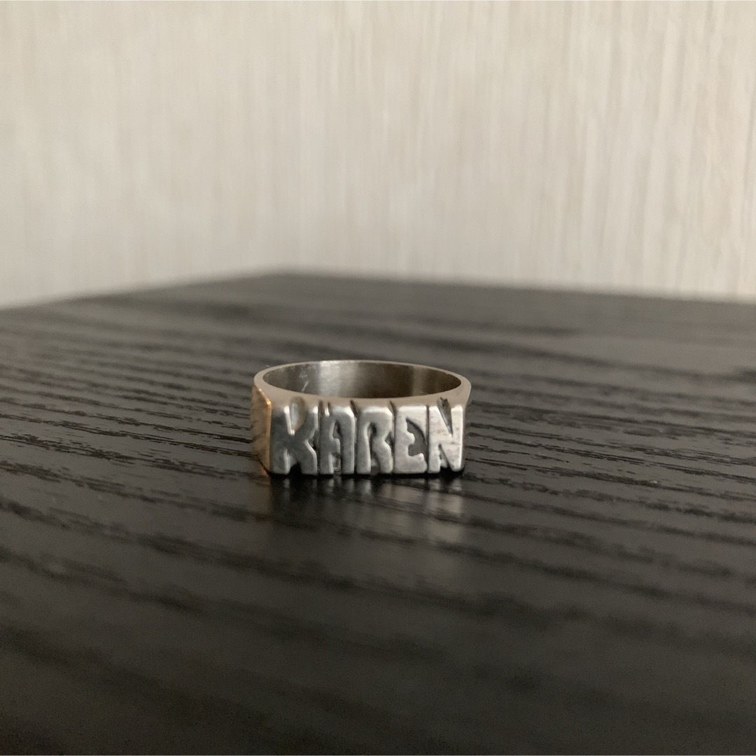 KAREN ヴィンテージ メキシコ シルバーリング 925 20号 メンズのアクセサリー(リング(指輪))の商品写真