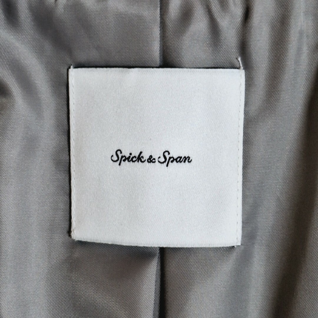 Spick & Span(スピックアンドスパン)の美品【Spick & Span】フード付きロングコート レディースのジャケット/アウター(ロングコート)の商品写真