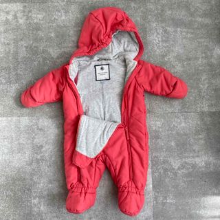 プチバトー(PETIT BATEAU)のプチバトー　ベビーカバーオール（6months）(カバーオール)