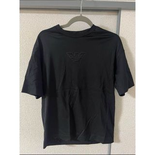 エンポリオアルマーニ(Emporio Armani)の美品　レア　EMPORIO ARMANI　エンボス加工のイーグルロゴ　S 46(Tシャツ/カットソー(半袖/袖なし))