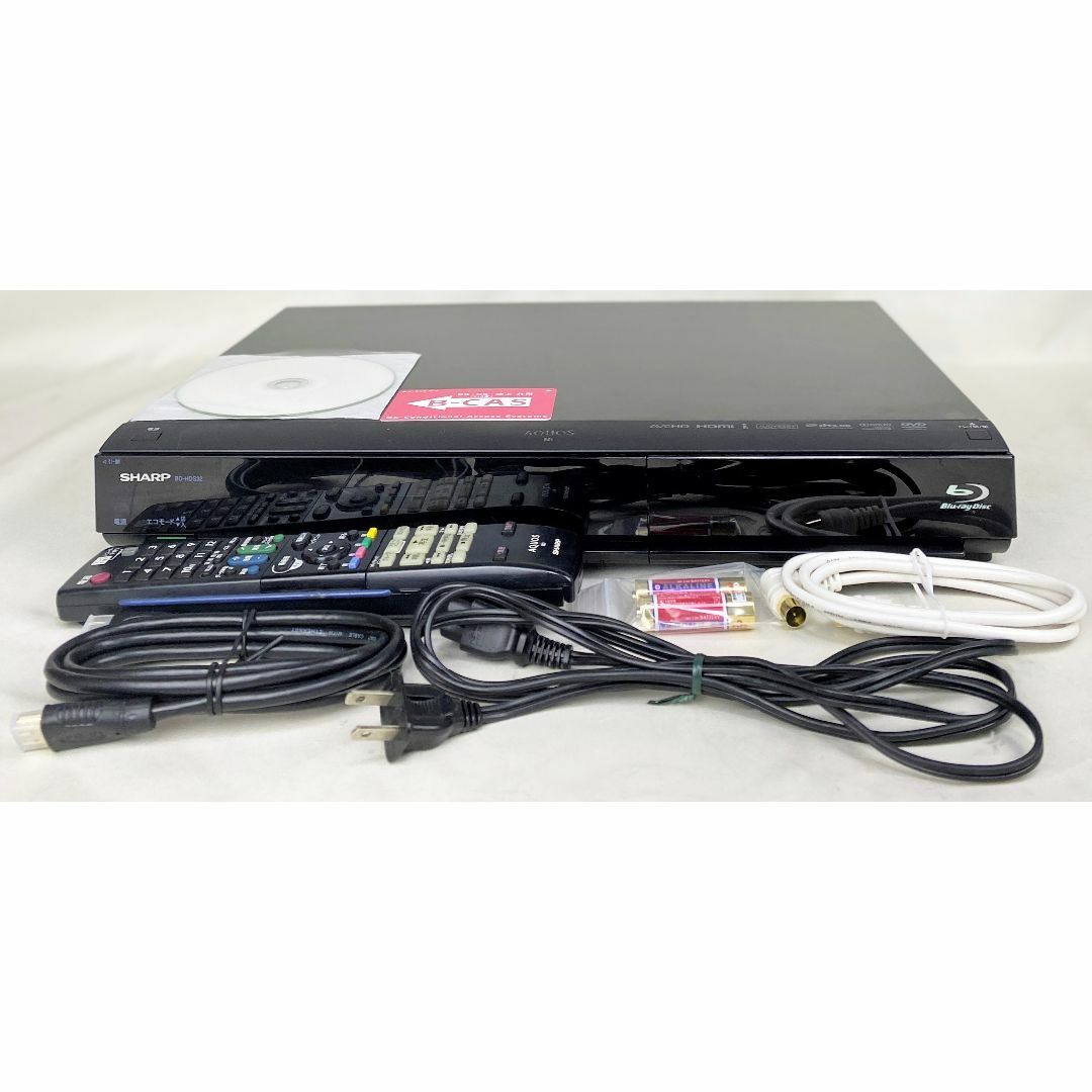 テレビ/映像機器シャープ 320GB 1チューナー ブルーレイレコーダー BD-HDS32