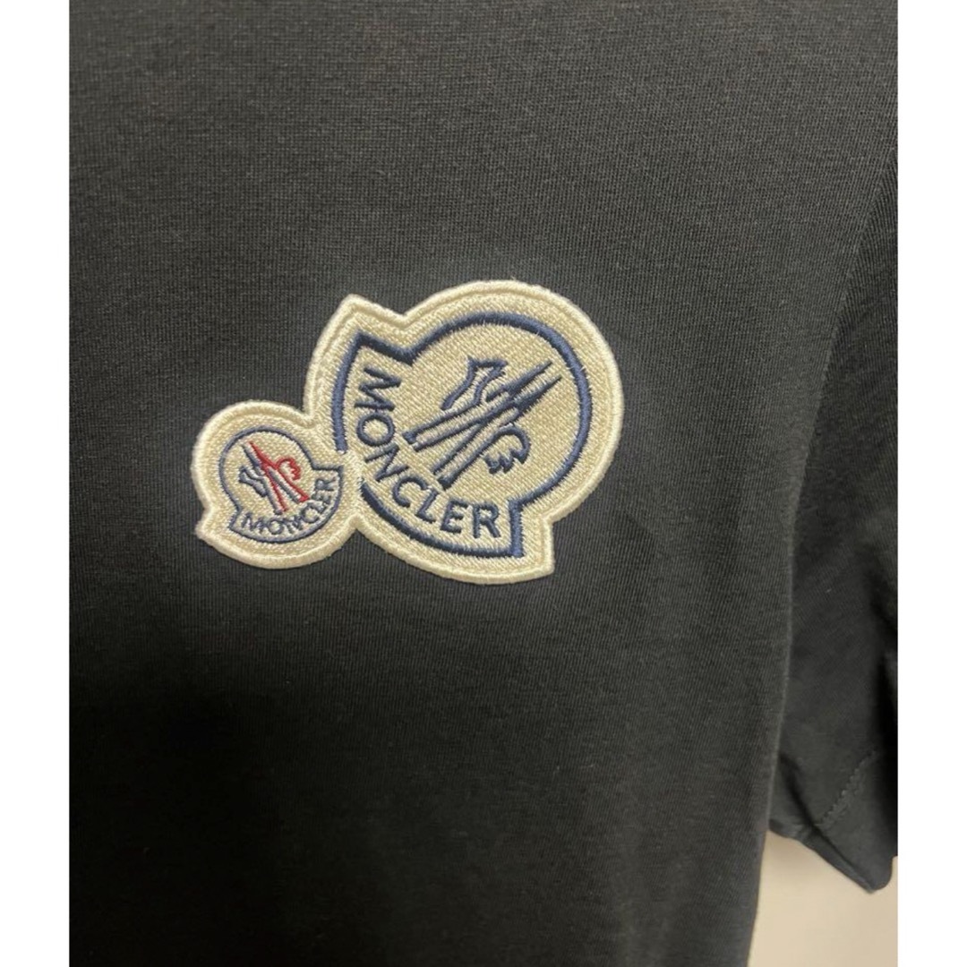 MONCLER(モンクレール)の確実正規品　モンクレール　ロゴ　tシャツ　黒　m メンズのトップス(Tシャツ/カットソー(半袖/袖なし))の商品写真