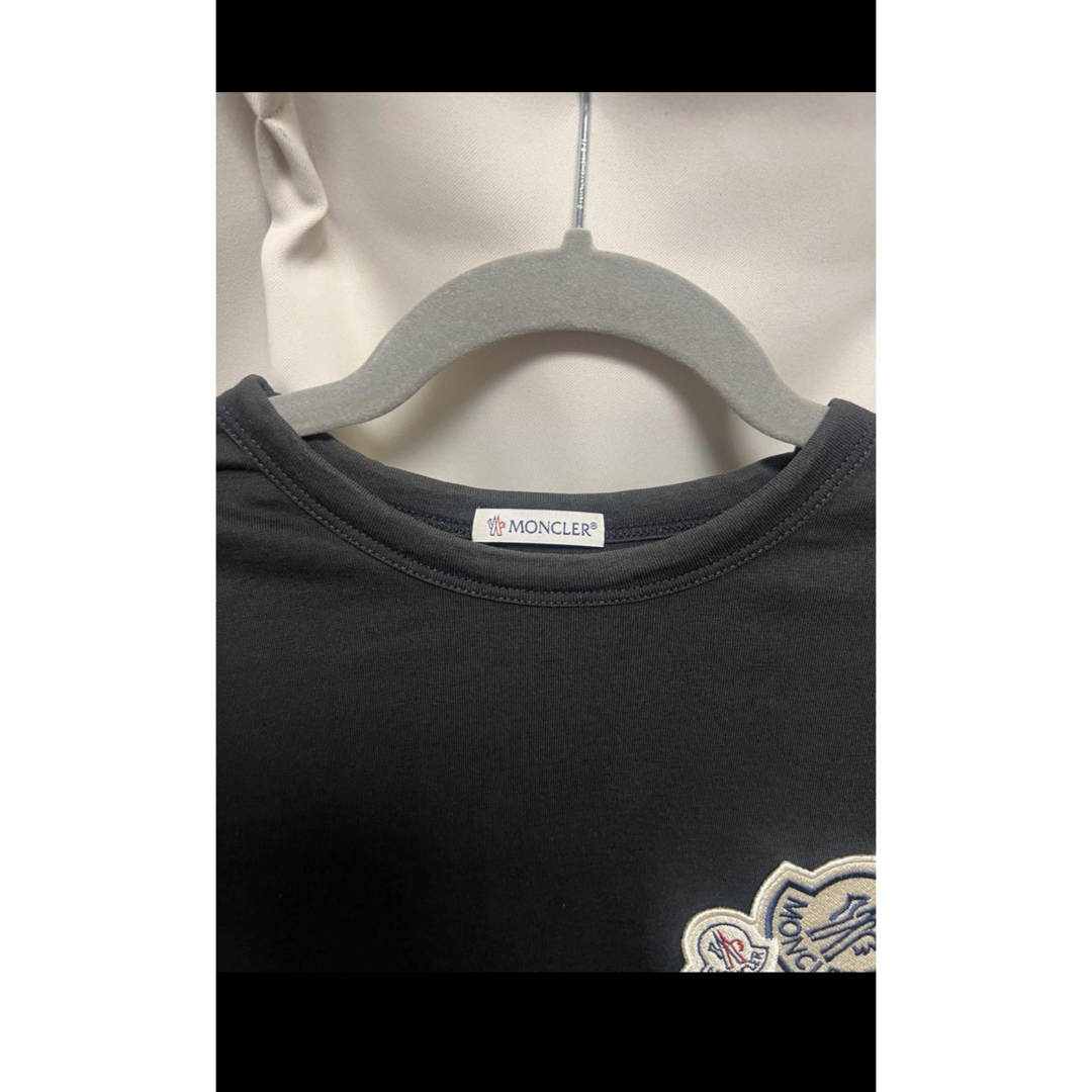 MONCLER(モンクレール)の確実正規品　モンクレール　ロゴ　tシャツ　黒　m メンズのトップス(Tシャツ/カットソー(半袖/袖なし))の商品写真