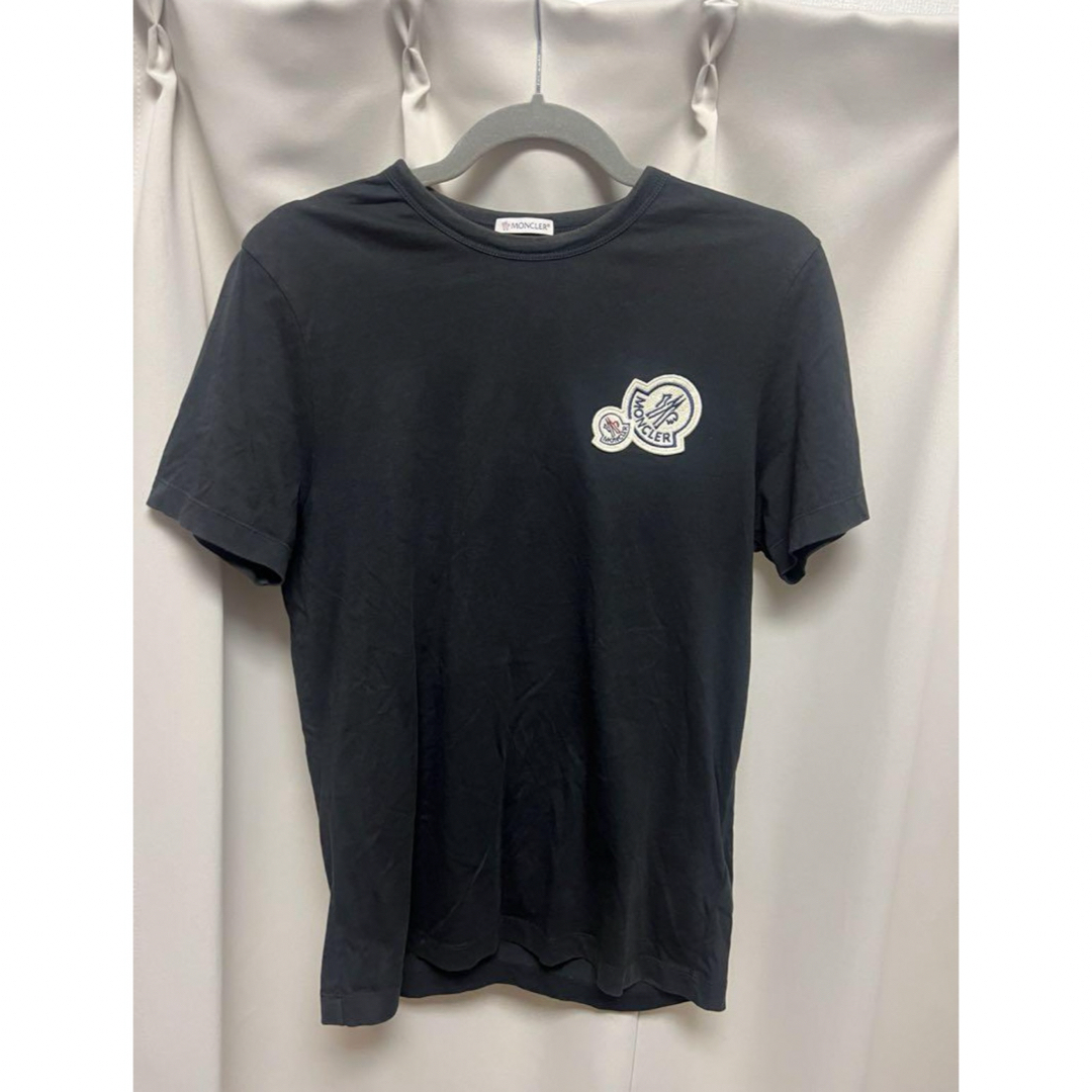 MONCLER(モンクレール)の確実正規品　モンクレール　ロゴ　tシャツ　黒　m メンズのトップス(Tシャツ/カットソー(半袖/袖なし))の商品写真
