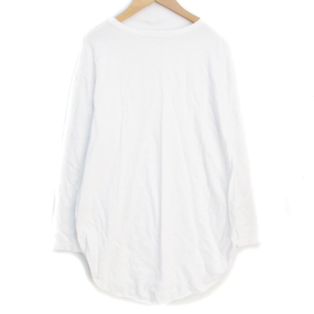 FRAMeWORK(フレームワーク)のフレームワーク 19AW/ カットソー Tシャツ 長袖 ラウンドネック F 白 メンズのトップス(Tシャツ/カットソー(七分/長袖))の商品写真