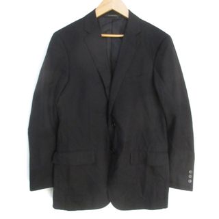 ユナイテッドアローズグリーンレーベルリラクシング(UNITED ARROWS green label relaxing)のグリーンレーベルリラクシング テーラードジャケット ミドル丈 無地 46 黒(テーラードジャケット)