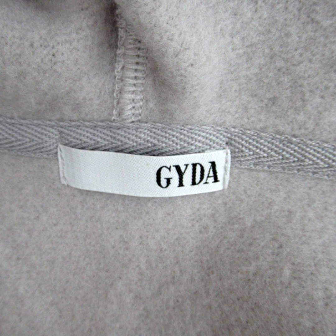 GYDA(ジェイダ)のジェイダ ガウンコート ロング丈 フード付き 前開き リボン F ライトグレー レディースのジャケット/アウター(その他)の商品写真