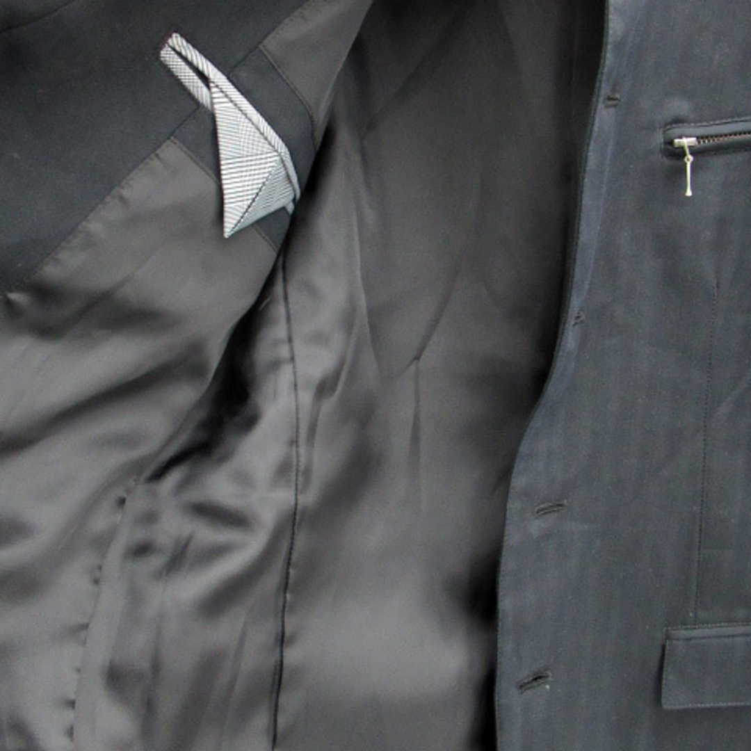 MK MICHEL KLEIN homme(エムケーミッシェルクランオム)のエムケーミッシェルクランオム MK スタンドカラージャケット ミドル丈 48 紺 メンズのジャケット/アウター(その他)の商品写真