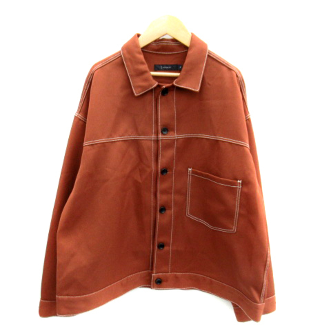RAGEBLUE(レイジブルー)のレイジブルー カジュアルシャツ 長袖 オーバーサイズ M 茶 ブラウン メンズのトップス(シャツ)の商品写真