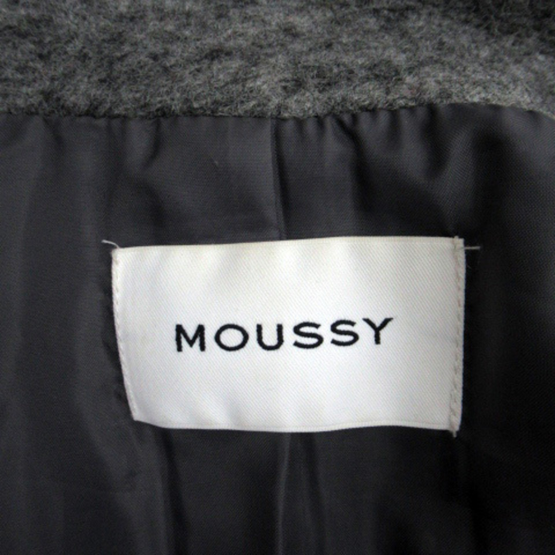 moussy(マウジー)のマウジー moussy チェスターコート ダブルボタン ウール 2 グレー レディースのジャケット/アウター(その他)の商品写真