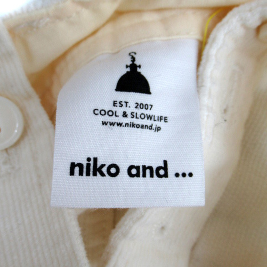niko and...(ニコアンド)のニコアンド サロペットスカート ジャンパースカート ミモレ丈 コーデュロイ L レディースのワンピース(ひざ丈ワンピース)の商品写真