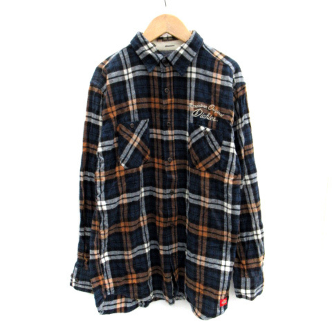 Dickies(ディッキーズ)のディッキーズ Dickies カジュアルシャツ チェック柄 L マルチカラー 紺 メンズのトップス(シャツ)の商品写真