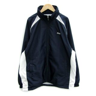 フィラ(FILA)のフィラ FILA ブルゾンジャケット ミドル丈 ジップアップ フード付き M 紺(ブルゾン)