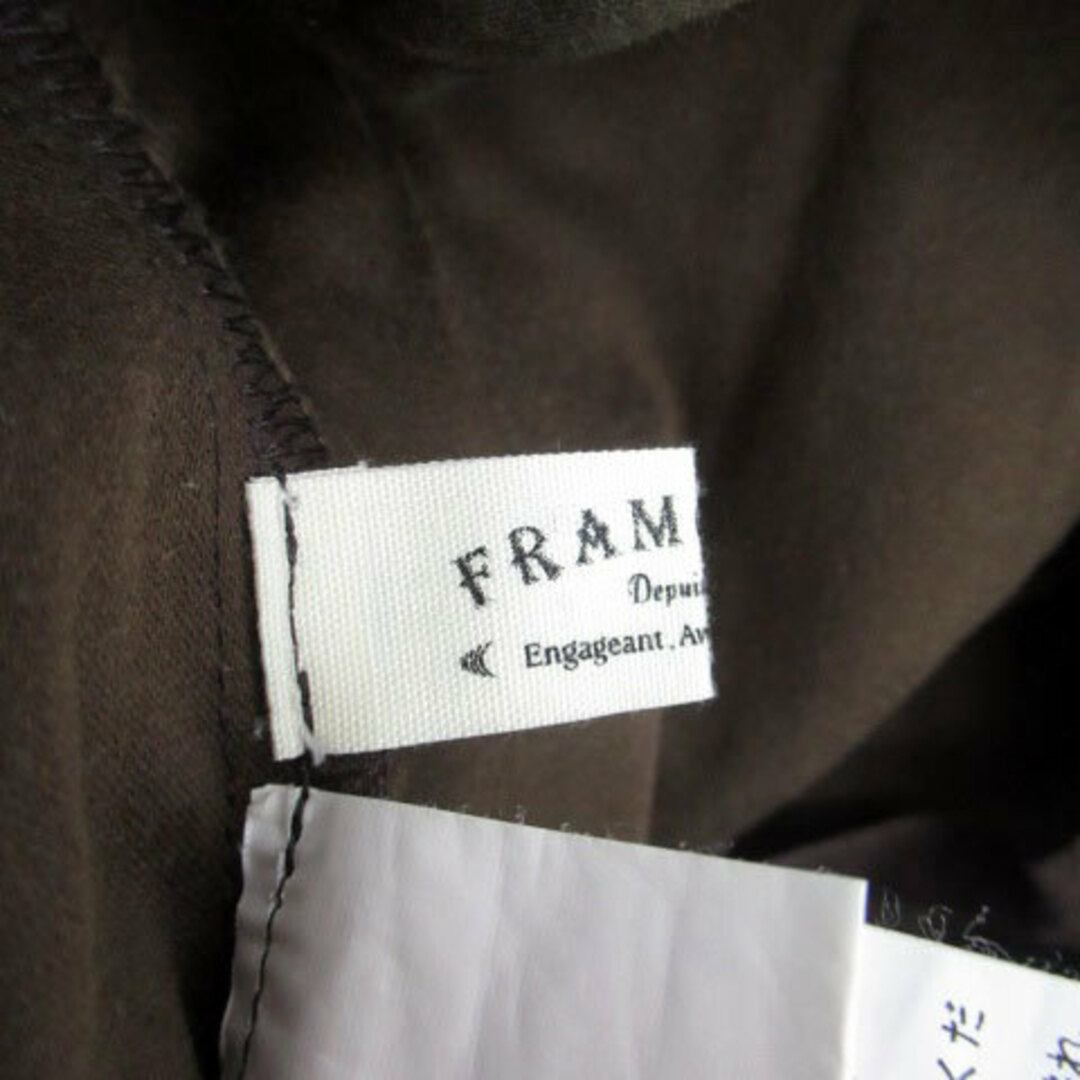 FRAMeWORK(フレームワーク)のフレームワーク テーパードパンツ 七分丈 迷彩柄 イージー 36 カーキ 黒 レディースのパンツ(その他)の商品写真