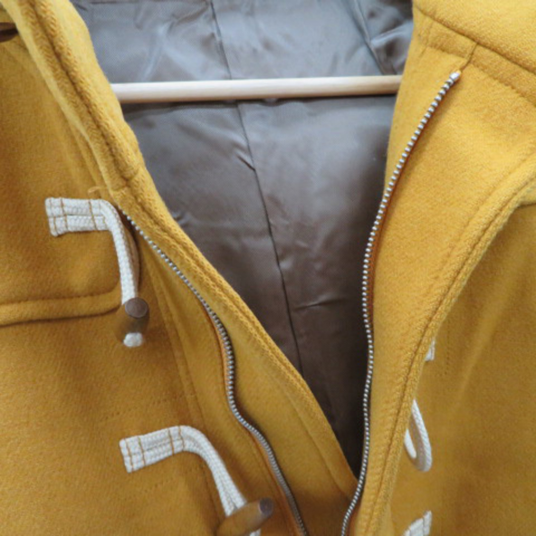 ABAHOUSE(アバハウス)のアバハウス ダッフルコート ショート丈 フード付き 無地 ウール 2 マスタード メンズのジャケット/アウター(ダッフルコート)の商品写真