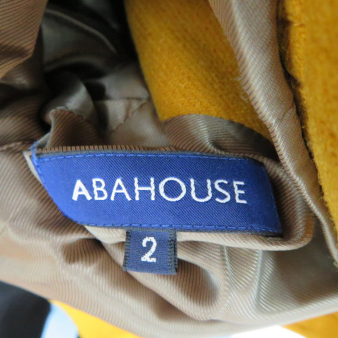 ABAHOUSE(アバハウス)のアバハウス ダッフルコート ショート丈 フード付き 無地 ウール 2 マスタード メンズのジャケット/アウター(ダッフルコート)の商品写真