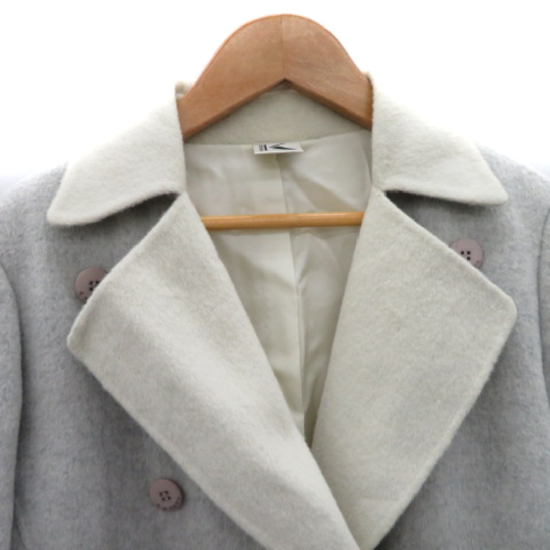 KRIZIA(クリツィア)のクリッツィア Pコート ピーコート ショート丈 ダブルボタン 無地 ウール レディースのジャケット/アウター(ピーコート)の商品写真