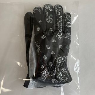 ネイバーフッド(NEIGHBORHOOD)のL黒【CHALLENGER】BANDANA GLOVE／新品タグ付／送料込(手袋)