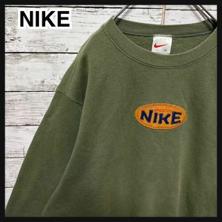 トップス【新品未使用 XL】ナイキ NIKE 刺繍ロゴ スウェット ミントブルー