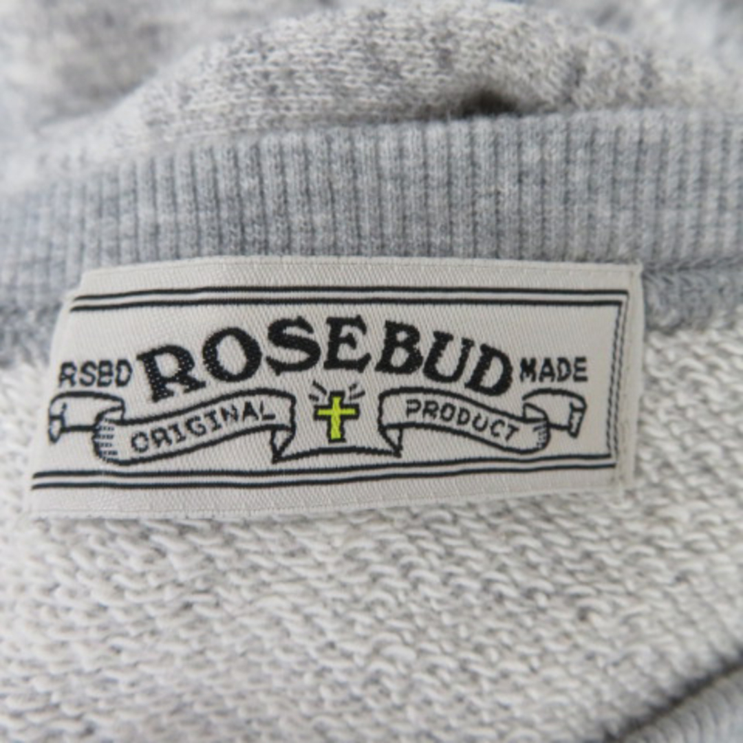 ROSE BUD(ローズバッド)のローズバッド ワンピース ロング丈 長袖 ラウンドネック プリント F グレー レディースのワンピース(ロングワンピース/マキシワンピース)の商品写真