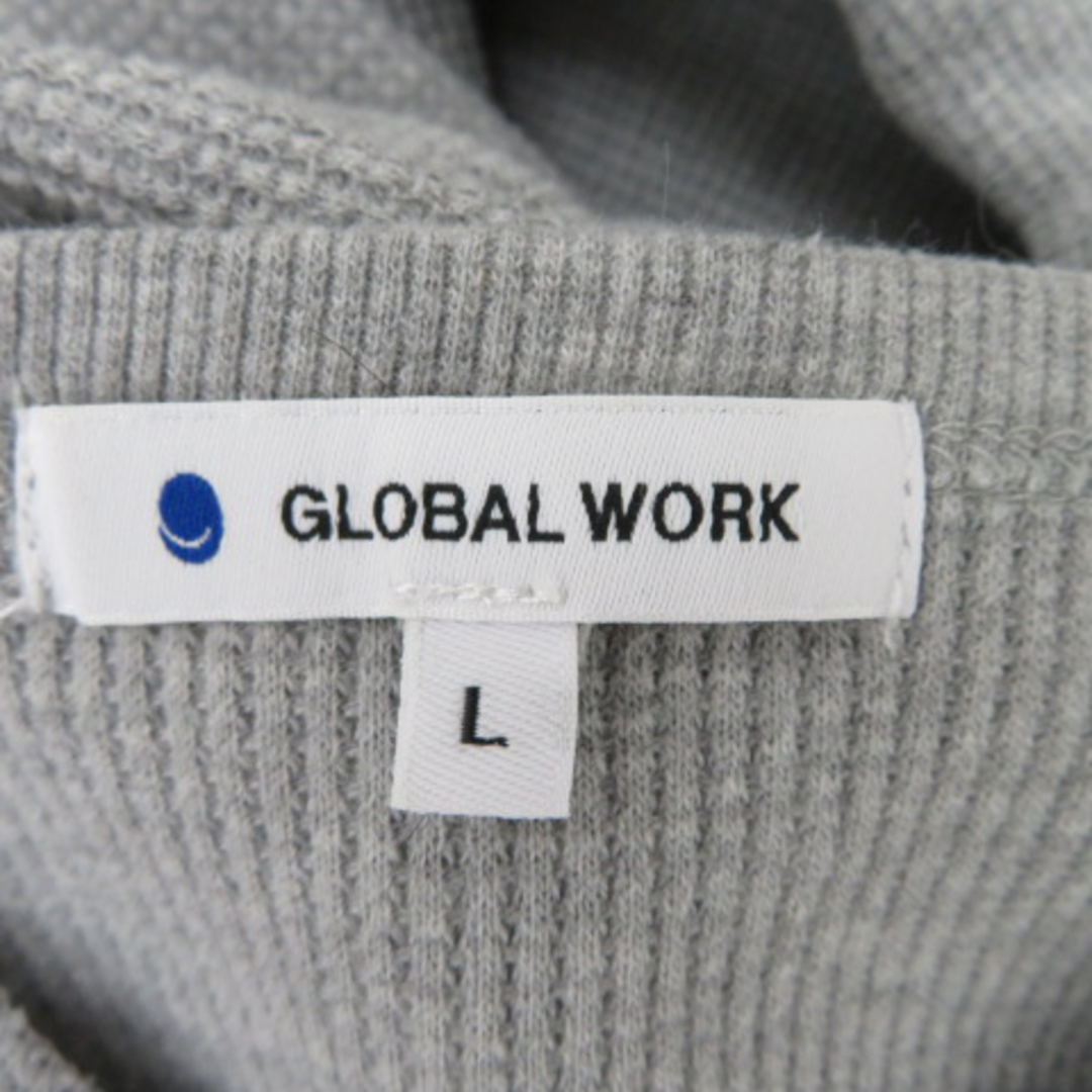 GLOBAL WORK(グローバルワーク)のグローバルワーク ワンピース ミモレ丈 長袖 スリットネック 無地 レディースのワンピース(ひざ丈ワンピース)の商品写真