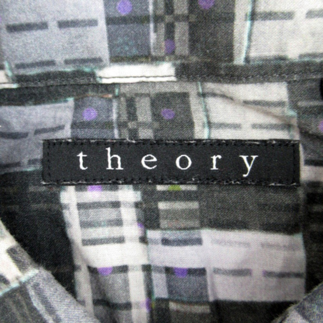 theory(セオリー)のセオリー theory カジュアルシャツ 長袖 総柄 XS マルチカラー グレー メンズのトップス(シャツ)の商品写真