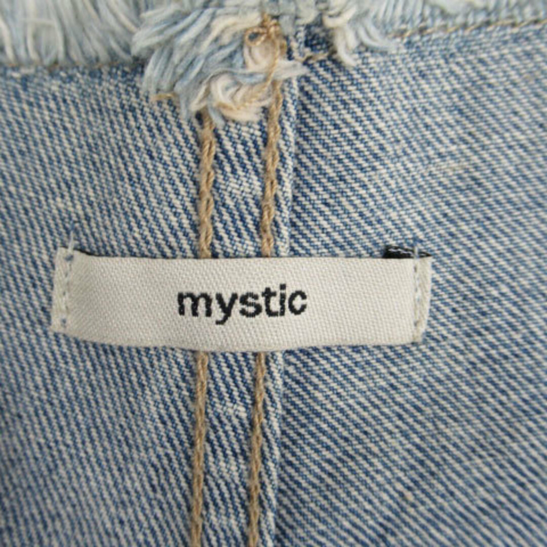 mystic(ミスティック)のミスティック デニムパンツ ジーンズ ワイド バギー ハイウエスト カットオフ レディースのパンツ(デニム/ジーンズ)の商品写真