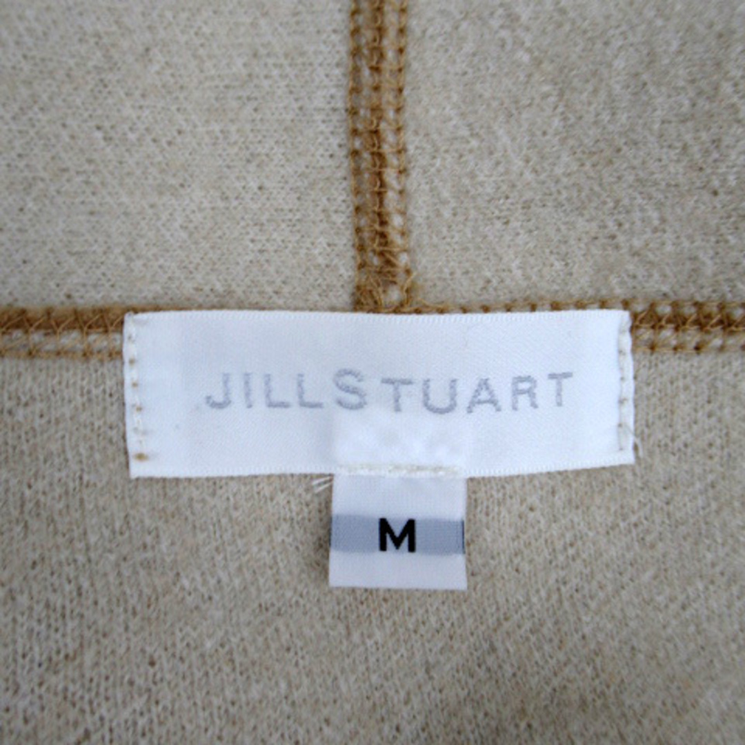 JILLSTUART(ジルスチュアート)のジルスチュアート コーディガン コート ショールカラー ウール M ベージュ レディースのジャケット/アウター(その他)の商品写真
