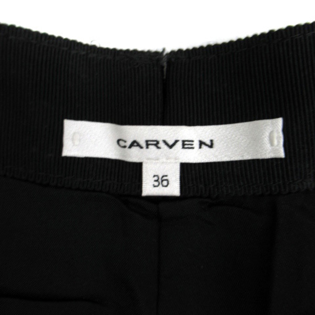 CARVEN(カルヴェン)のカルヴェン キュロット ショートパンツ 短パン ウール 36 黒 ブラック レディースのパンツ(キュロット)の商品写真