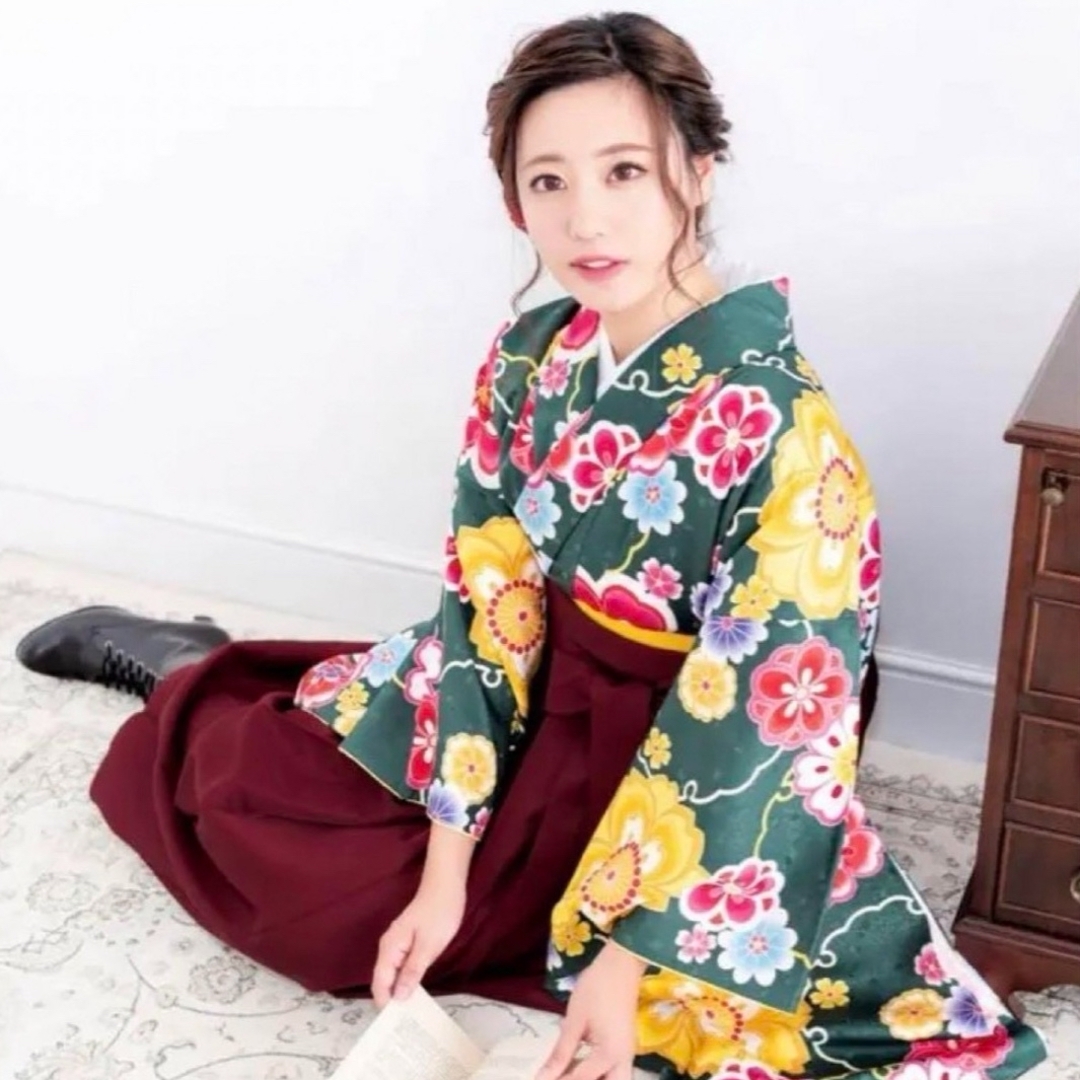 着物袴セット 卒業式 袴 セット 女性 16colors 振袖 レトロモダン