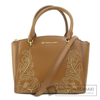 マイケルコース(Michael Kors)のMichael Kors フラワーモチーフ スタッズ 2WAY ハンドバッグ レザー レディース(ハンドバッグ)