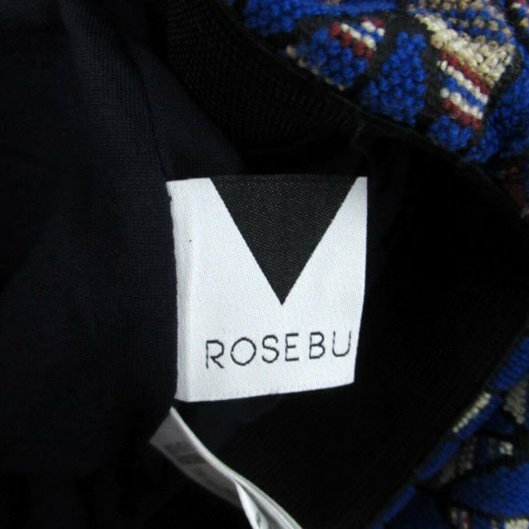 ROSE BUD(ローズバッド)のローズバッド  フレアスカート ロング丈 総柄 F マルチカラー 青 レディースのスカート(ロングスカート)の商品写真