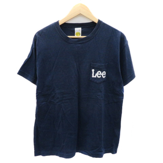 リー(Lee)のリー Tシャツ カットソー 半袖 ラウンドネック ロゴ L 紺 ネイビー(Tシャツ(半袖/袖なし))