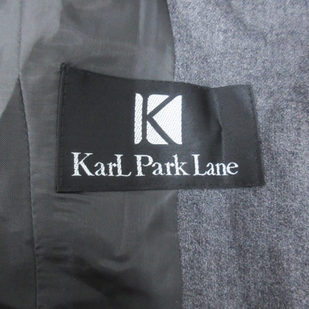 KarL Park Lane(カールパークレーン)のカールパークレーン ノーカラージャケット ミドル丈 ラメ 9 杢グレー 黒 レディースのジャケット/アウター(その他)の商品写真