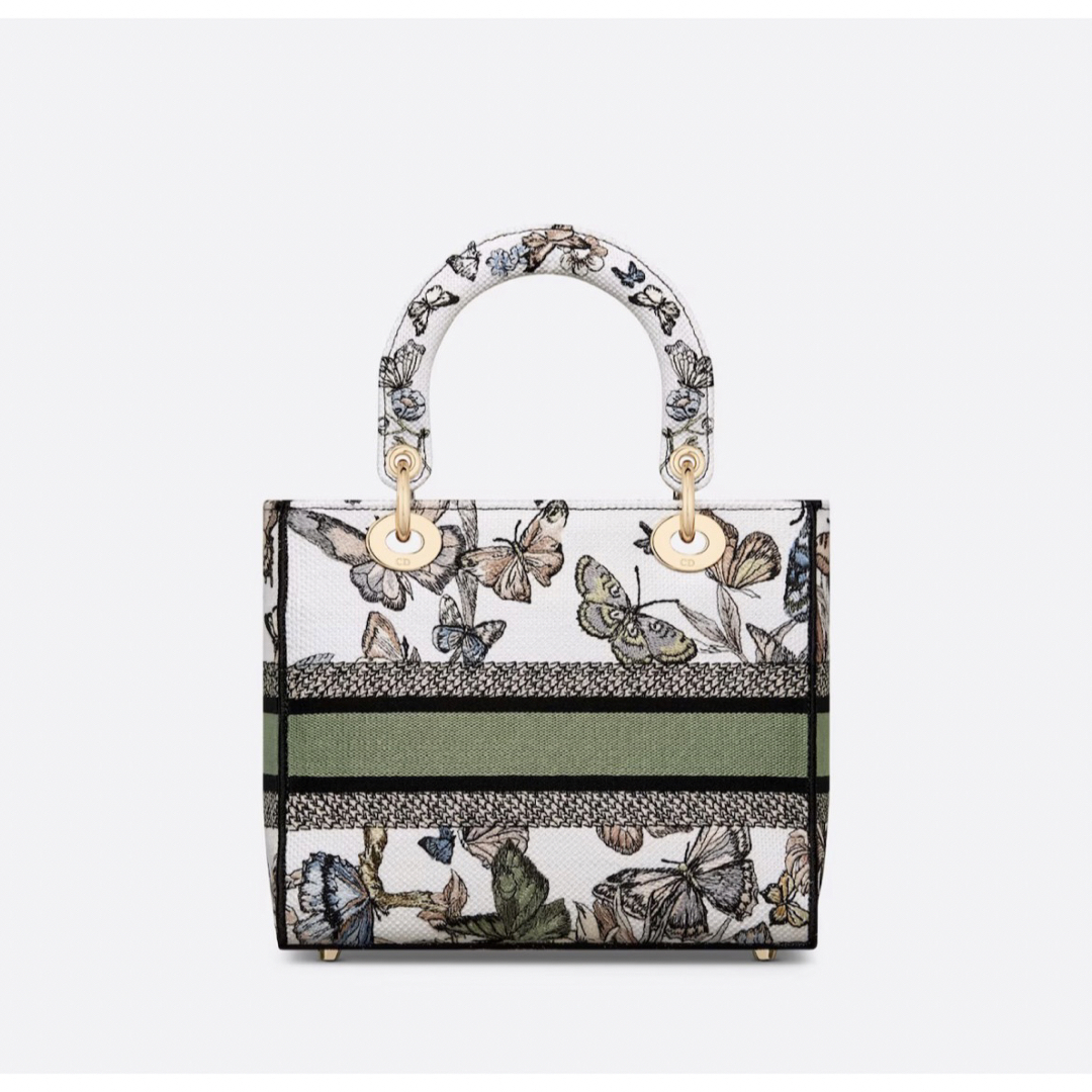 Christian Dior(クリスチャンディオール)の新品 定価72万 ディオール LADY D-LITE ミディアムバッグ 蝶々 レディースのバッグ(ハンドバッグ)の商品写真