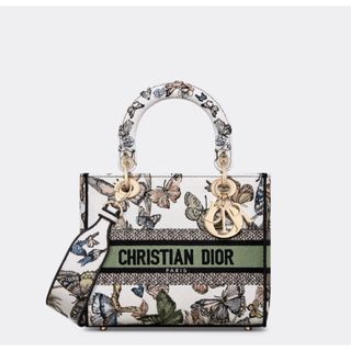 クリスチャンディオール(Christian Dior)の新品 定価72万 ディオール LADY D-LITE ミディアムバッグ 蝶々(ハンドバッグ)