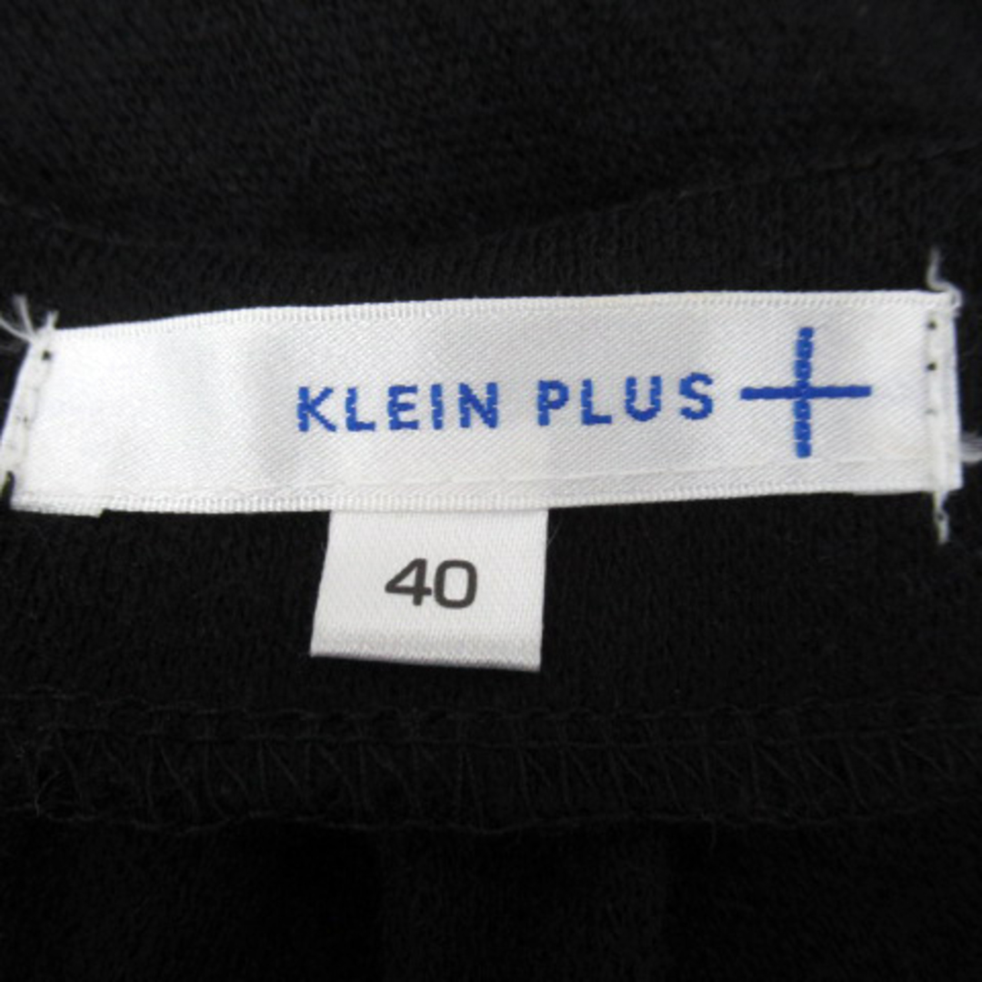 KLEIN PLUS(クランプリュス)のクランプリュス ミッシェルクラン ニットワンピース 長袖 切替 千鳥格子柄 40 レディースのワンピース(ミニワンピース)の商品写真