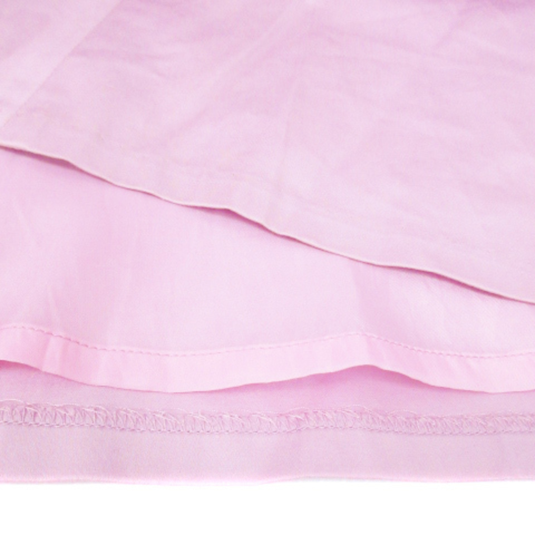 SHIPS(シップス)のシップス SHIPS フレアスカート ミモレ丈 無地 M ピンク /FF9 レディースのスカート(ひざ丈スカート)の商品写真