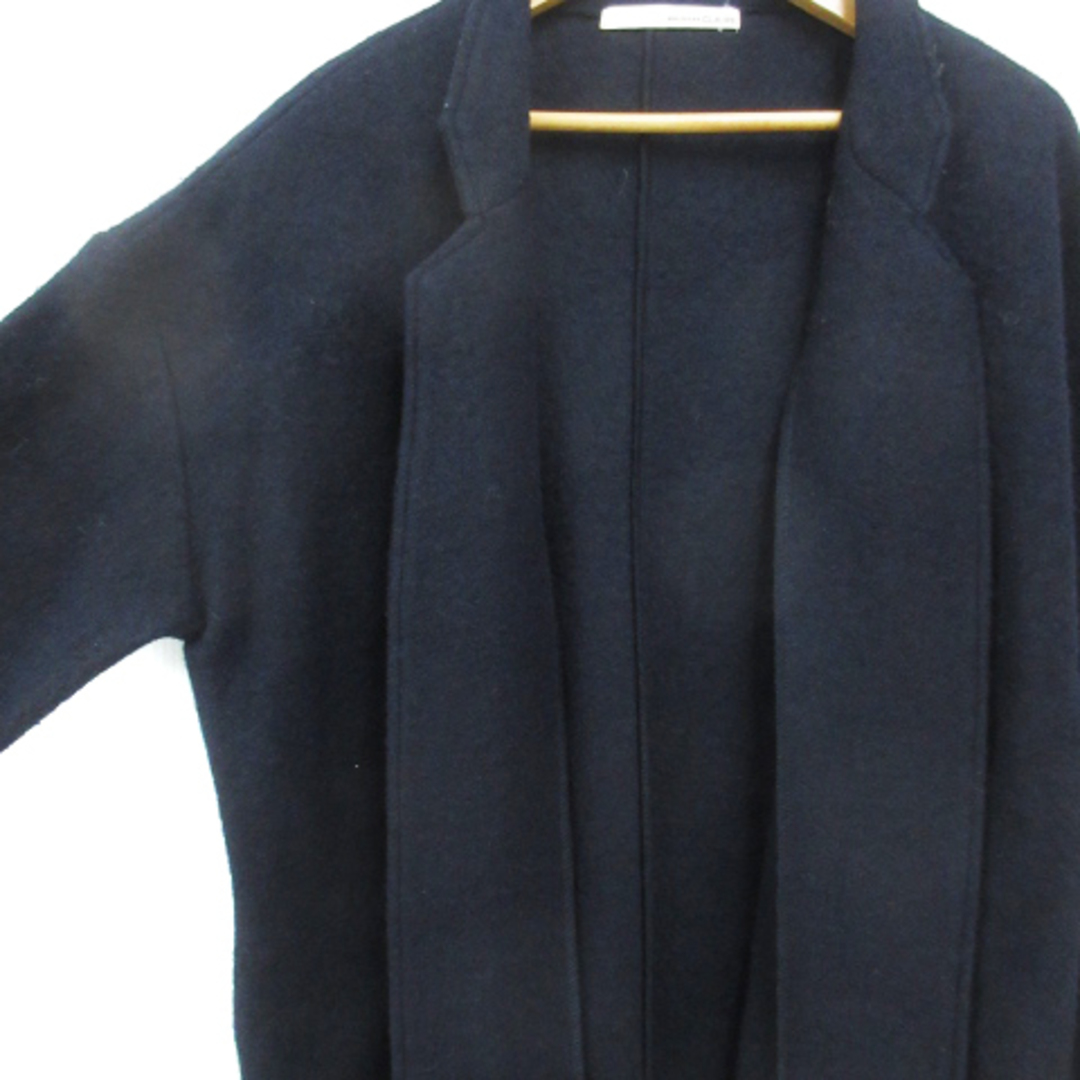 MELROSE(メルローズ)のメルローズ コート コーディガン ロング丈 オープンカラー 前開き F 紺 レディースのジャケット/アウター(その他)の商品写真