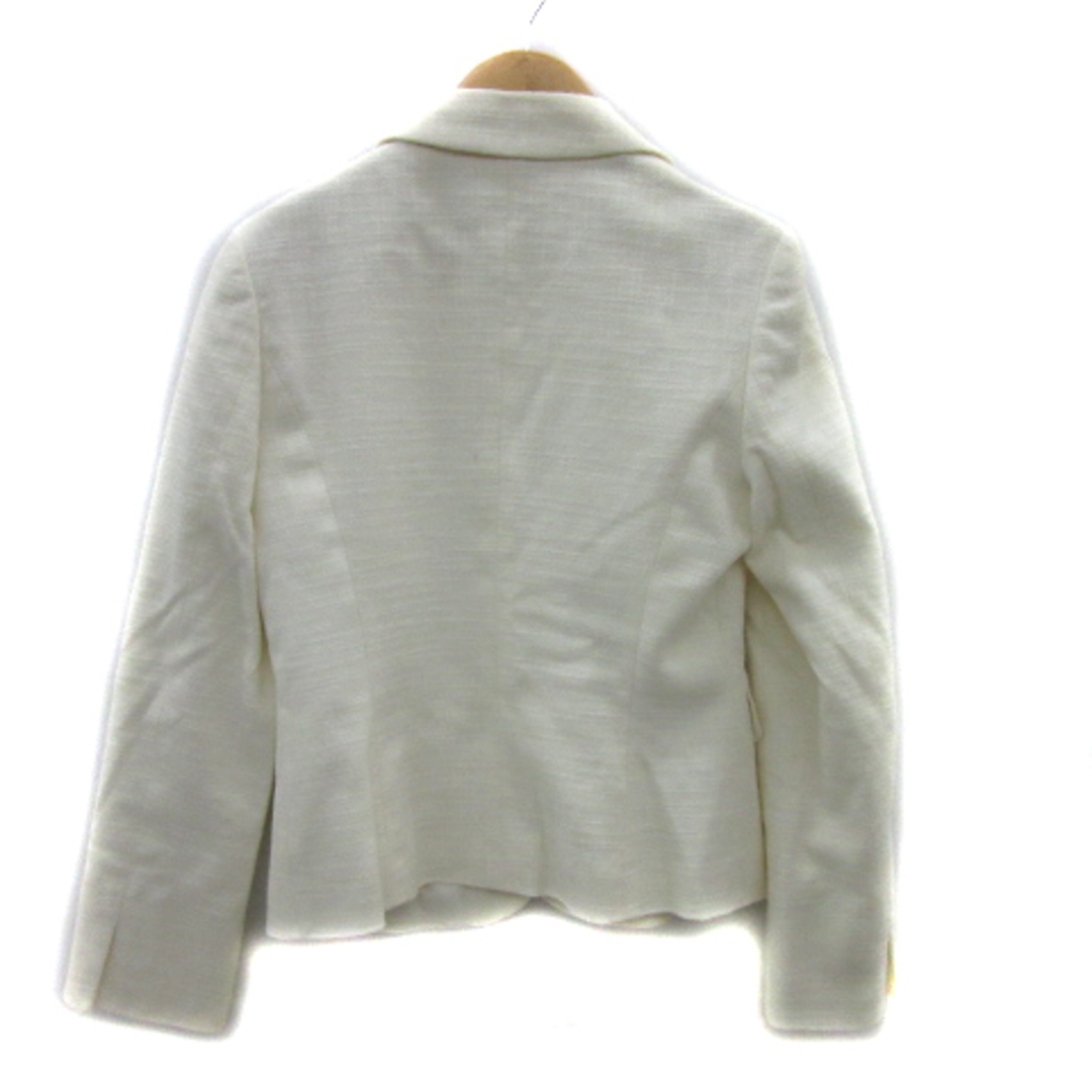 anyFAM(エニィファム)のエニィファム  テーラードジャケット 総裏地 シングルボタン ツイード 2 白 レディースのジャケット/アウター(その他)の商品写真