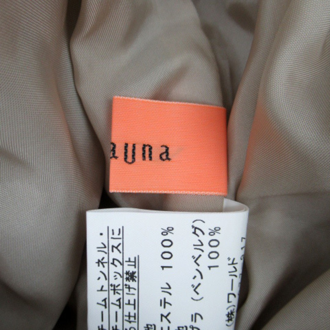 SunaUna(スーナウーナ)のスーナウーナ Sunauna プリーツスカート スエード調 40 ベージュ レディースのスカート(ひざ丈スカート)の商品写真