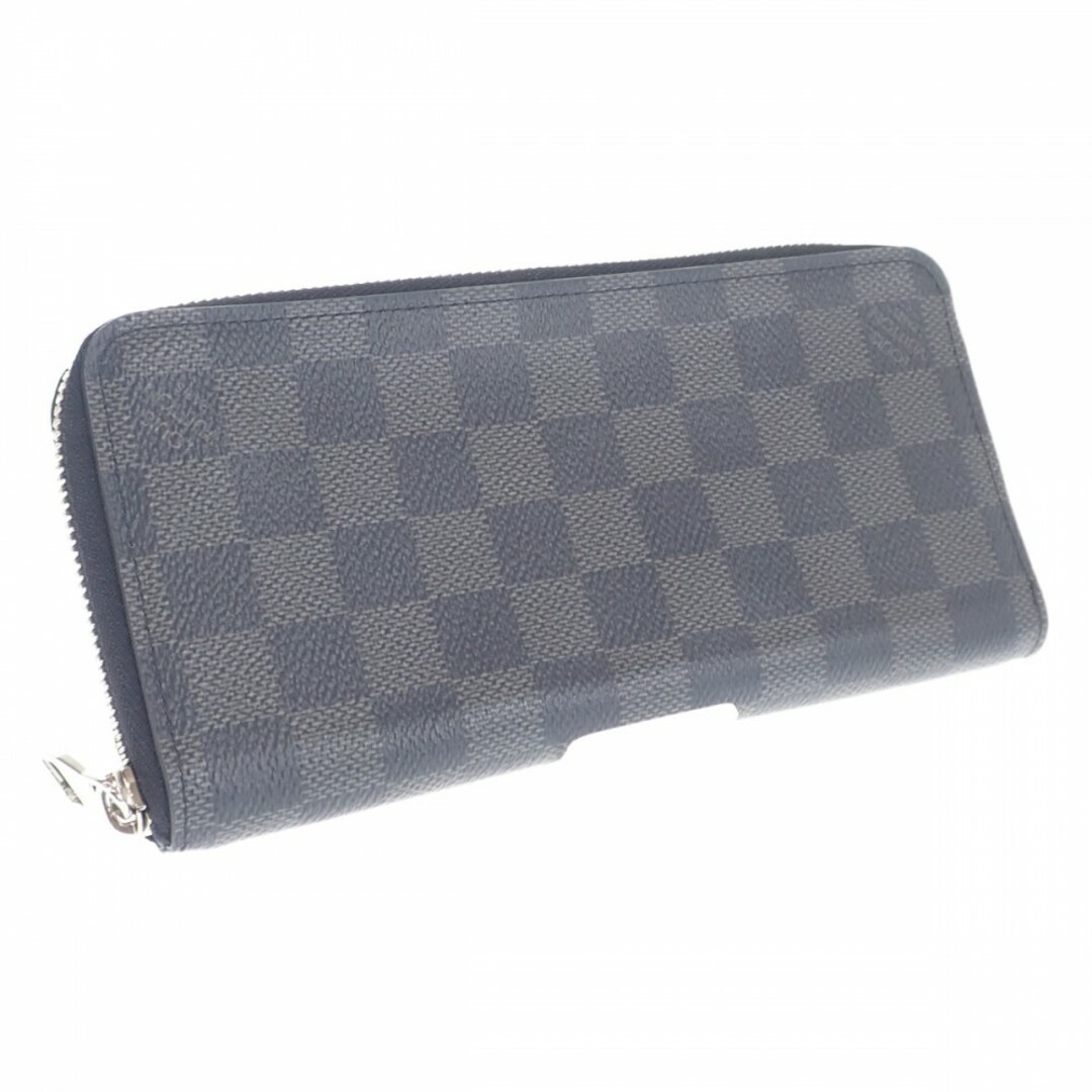 【ABランク】LOUIS VUITTON ルイヴィトン ジッピーウォレット ヴェルティカル ラウンド 長財布 N63095 ダミエグラフィット ブラック メンズ【ISEYA】折り財布