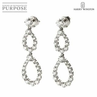 ハリーウィンストン(HARRY WINSTON)のハリー ウィンストン HARRY WINSTON ダブル ループ ダイヤ ピアス Pt プラチナ【証明書付き】VLP 90195882(ピアス)