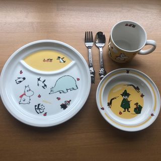 ムーミン(MOOMIN)のムーミン　子ども食器セット　中古(プレート/茶碗)